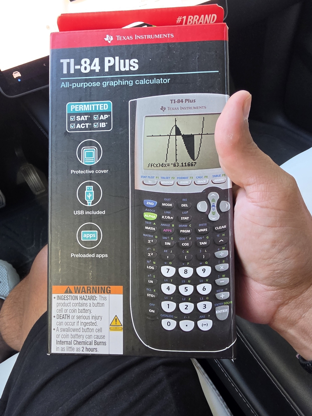 Texas Instruments TI-84 Plus Graphing Calculator - Black/Gray Brand NEW